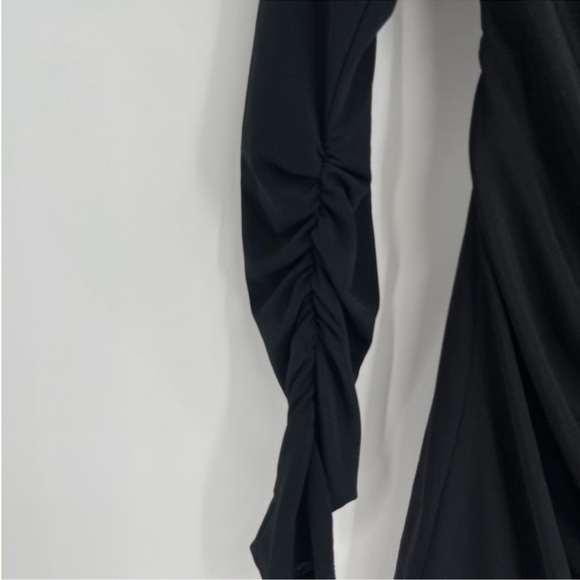 Helmut Lang Asymmetric Long Sleeve Polyester Dress Size Medium - Picture 5 of 12